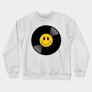 Vinyl Smiley Crewneck Sweatshirt